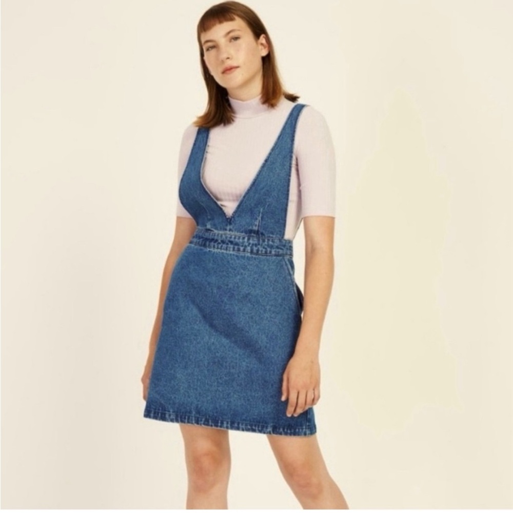 Frank & Oak denim pinafore